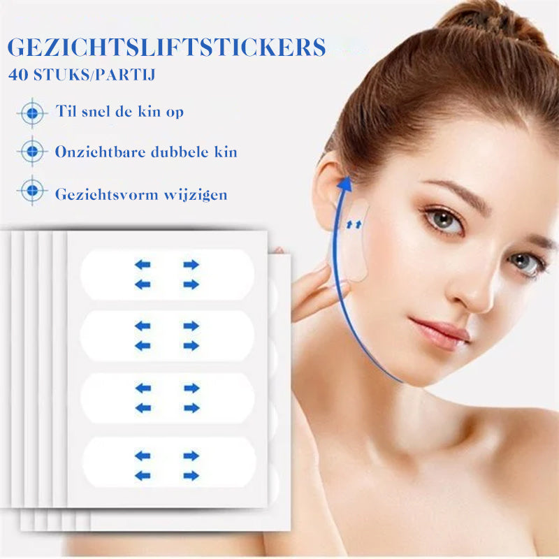 Invisible Face Lifter Tape - 10 cm, White, Suitable for All Skin Types, view 3