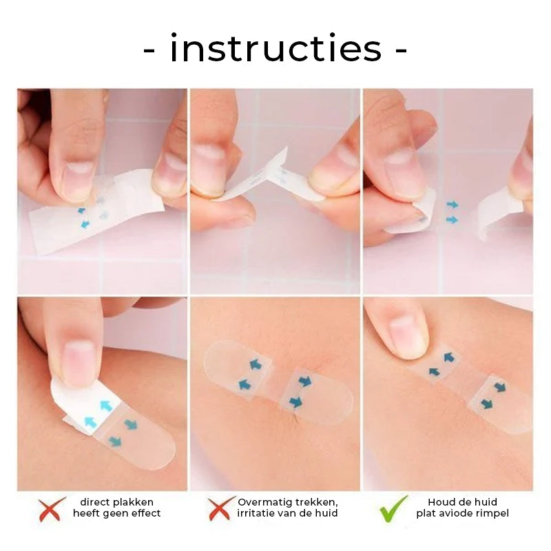 Invisible Face Lifter Tape - 10 cm, White, Suitable for All Skin Types, view 6