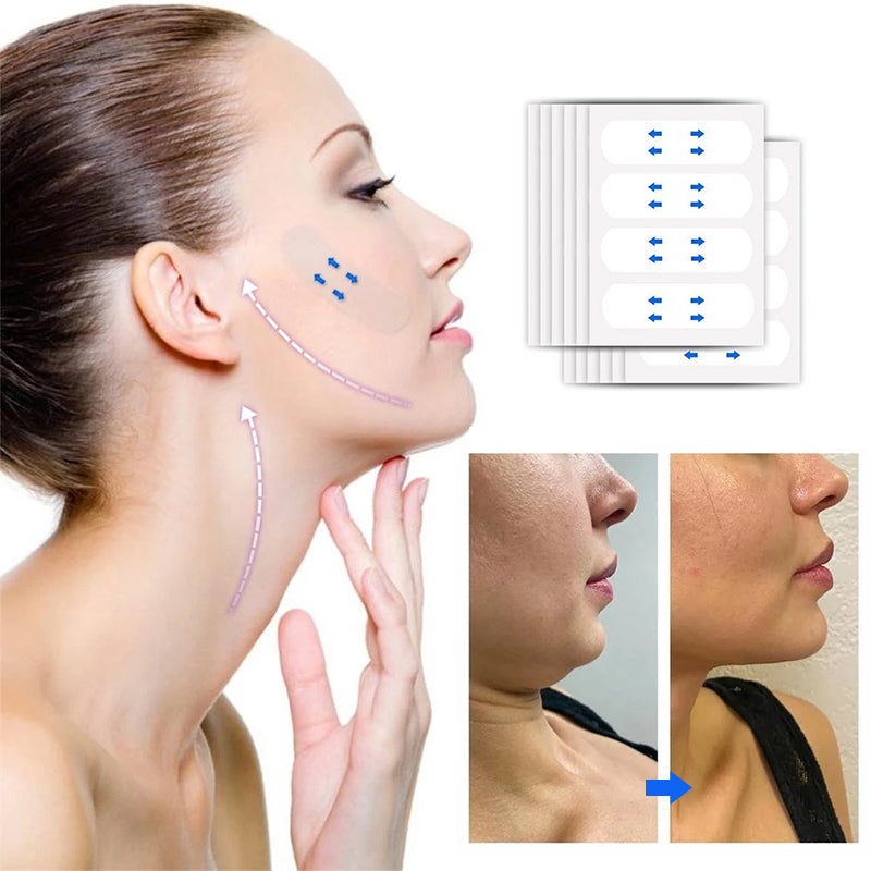 Invisible Face Lifter Tape - 10 cm, White, Suitable for All Skin Types