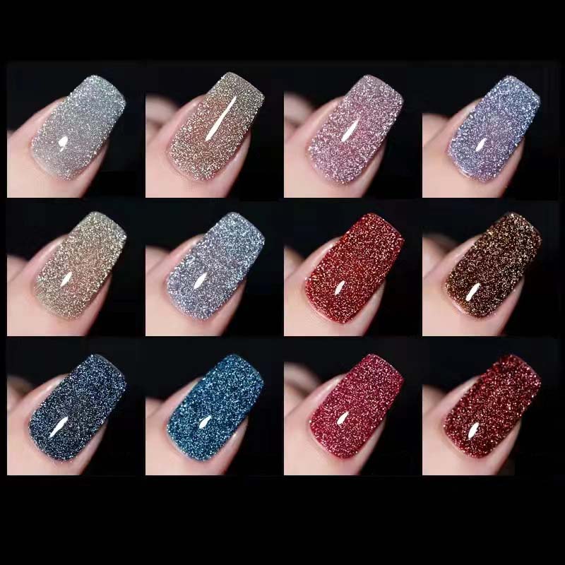 High Density Glitter Nail Gel Polish - Long-Lasting, High Shine, 8ml, view 10