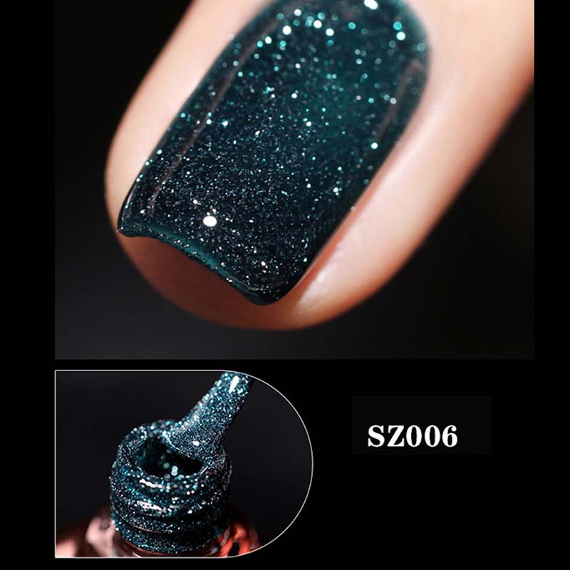 High Density Glitter Nail Gel Polish - Long-Lasting, High Shine, 8ml, view 30