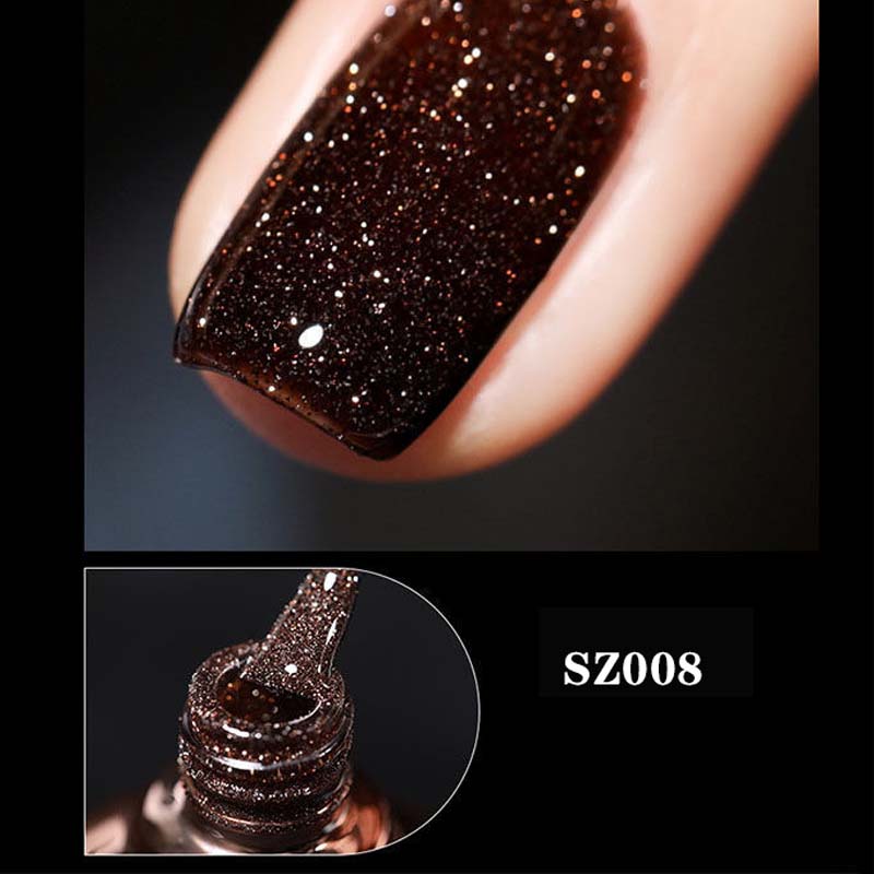 High Density Glitter Nail Gel Polish - Long-Lasting, High Shine, 8ml, view 32