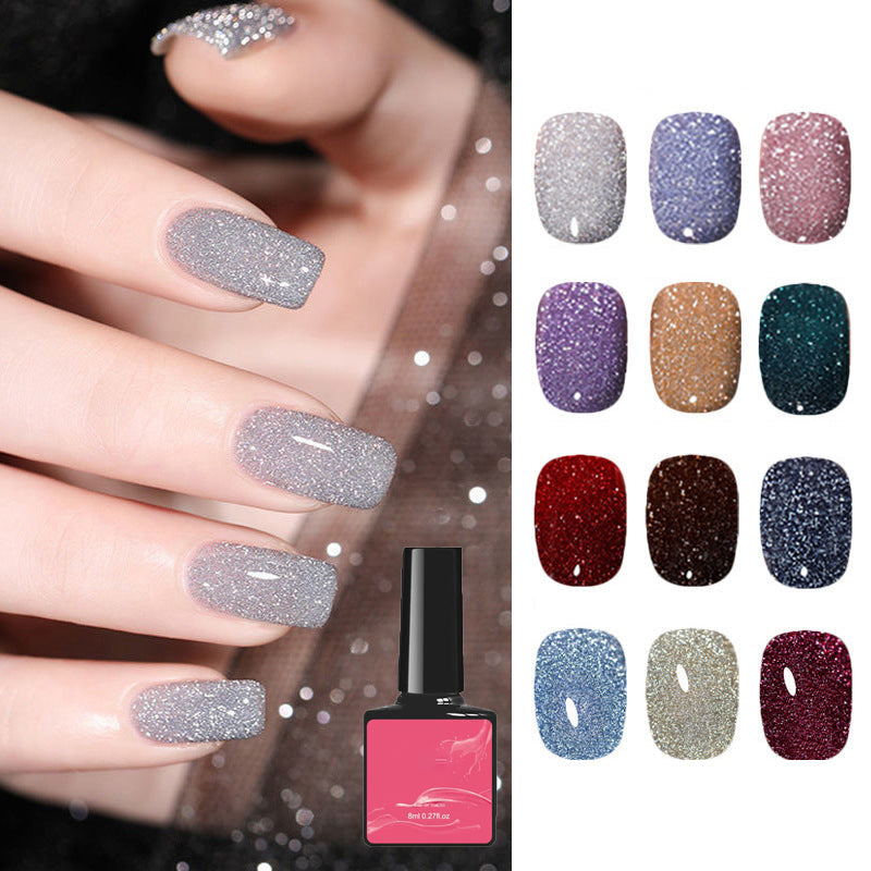 High Density Glitter Nail Gel Polish - Long-Lasting, High Shine, 8ml, view 9