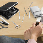 Nail Care Set with Stainless Steel Tools - PU Leather Case, 11.5 x 3 x 16 cm, view 11