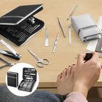 Nail Care Set with Stainless Steel Tools - PU Leather Case, 11.5 x 3 x 16 cm, view 12