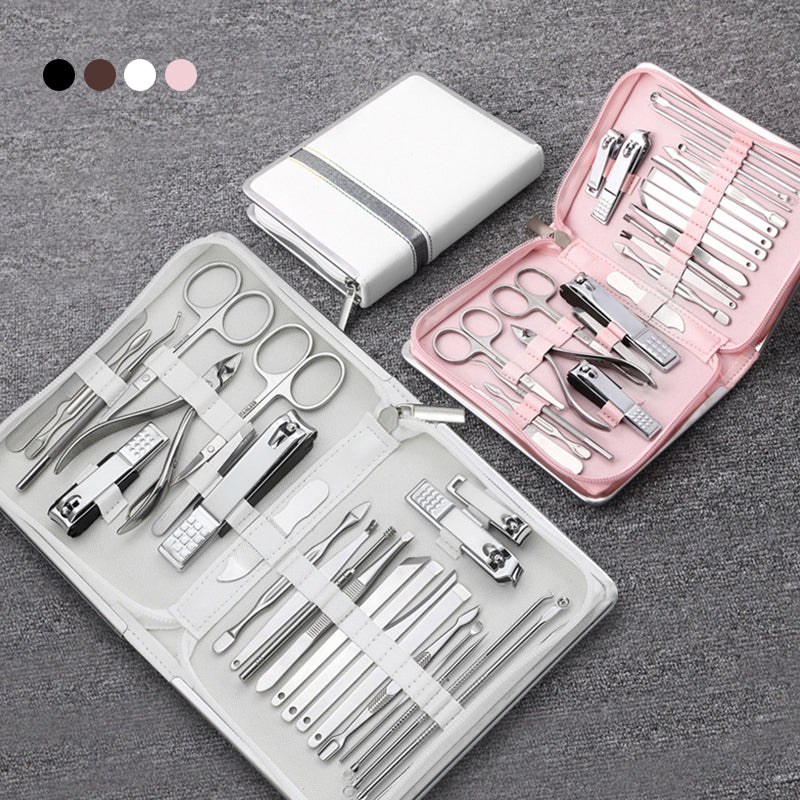 Nail Care Set with Stainless Steel Tools - PU Leather Case, 11.5 x 3 x 16 cm, view 13