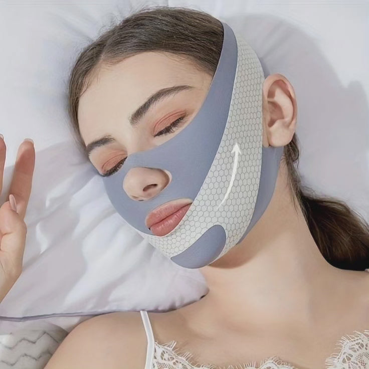 Contouring Face Mask for Firming and Lifting - Breathable Elastic Material, view 3