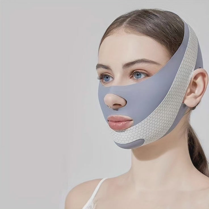 Contouring Face Mask for Firming and Lifting - Breathable Elastic Material