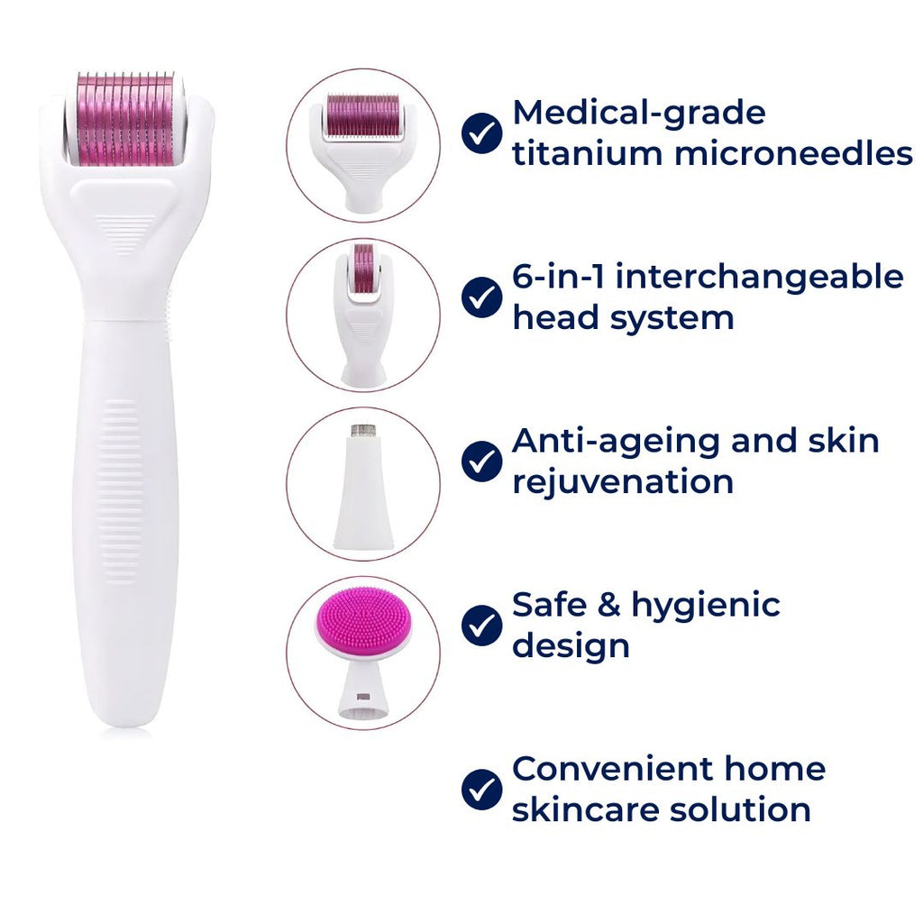 Microneedling Derma Roller Kit for Women - Titanium Needles, Home Skincare, view 8