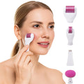 Microneedling Derma Roller Kit for Women - Titanium Needles, Home Skincare