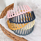 Matte Face Wash Headband with Anti-Slip Teeth - Food-Grade Resin, Slim, view 2