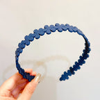 Matte Face Wash Headband with Anti-Slip Teeth - Food-Grade Resin, Slim, view 29
