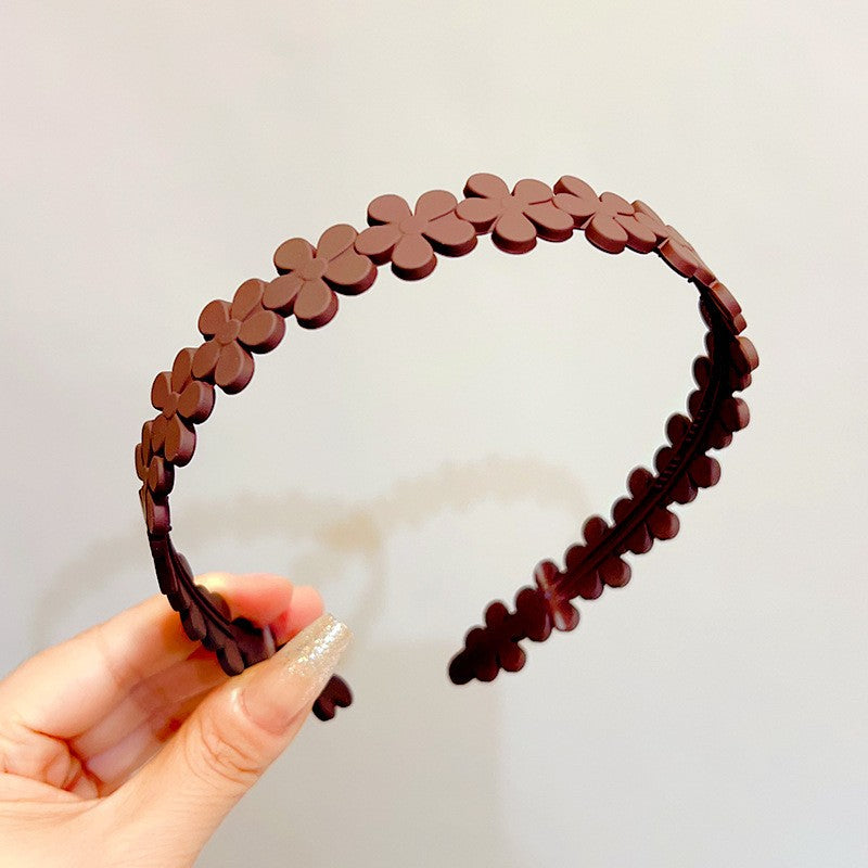 Matte Face Wash Headband with Anti-Slip Teeth - Food-Grade Resin, Slim, view 32