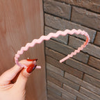 Matte Face Wash Headband with Anti-Slip Teeth - Food-Grade Resin, Slim, view 37