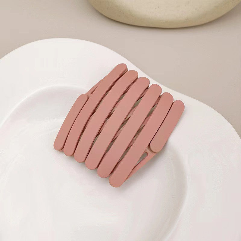 Matte Face Wash Headband with Anti-Slip Teeth - Food-Grade Resin, Slim, view 6