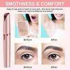 Electric Eyebrow Trimmer for Precise Hair Removal - USB Type-C, Lightweight ABS, view 3