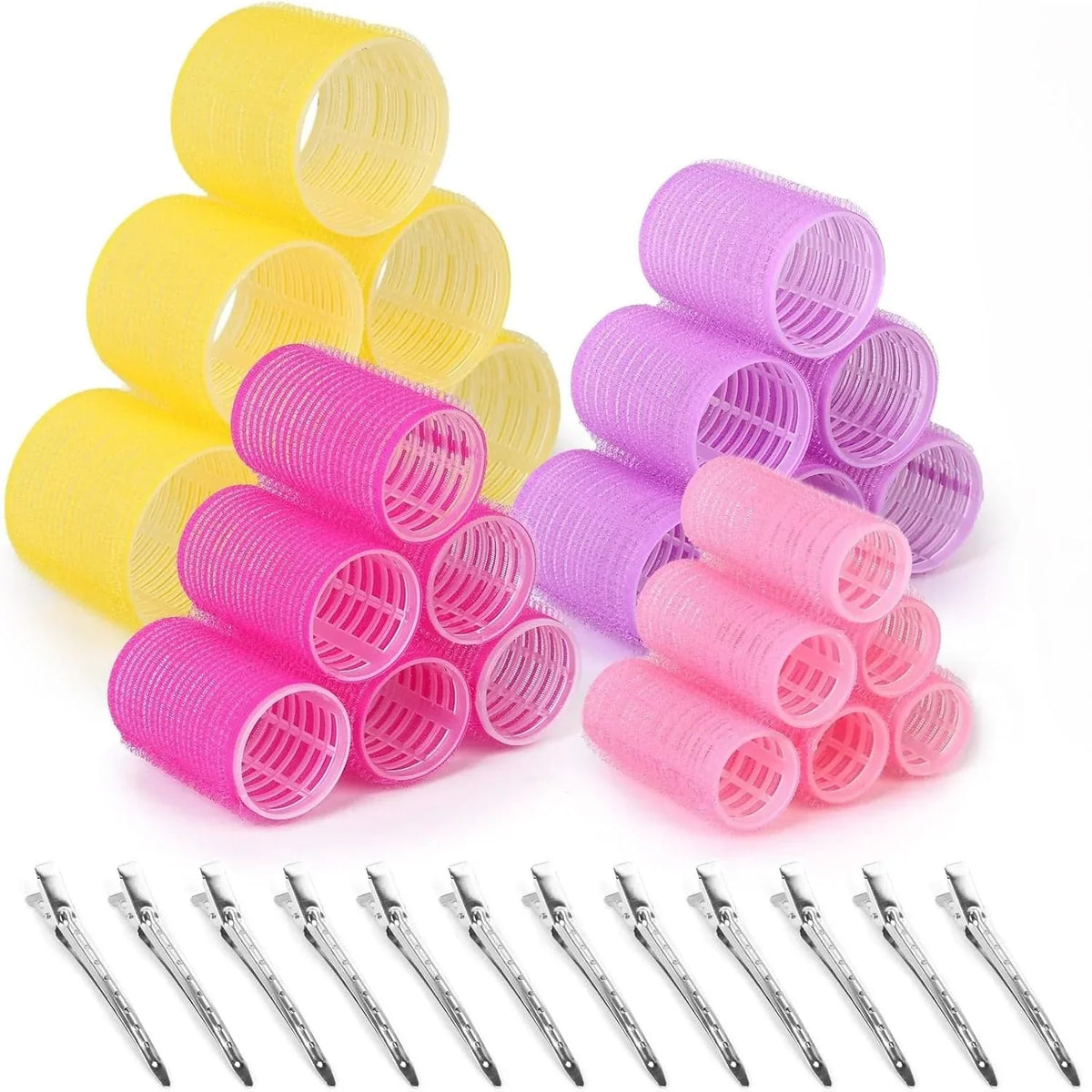 Self-Adhesive Hair Rollers for Voluminous Curls - Small to XL Sizes, view 10