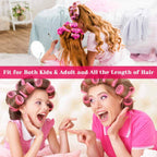 Self-Adhesive Hair Rollers for Voluminous Curls - Small to XL Sizes, view 4