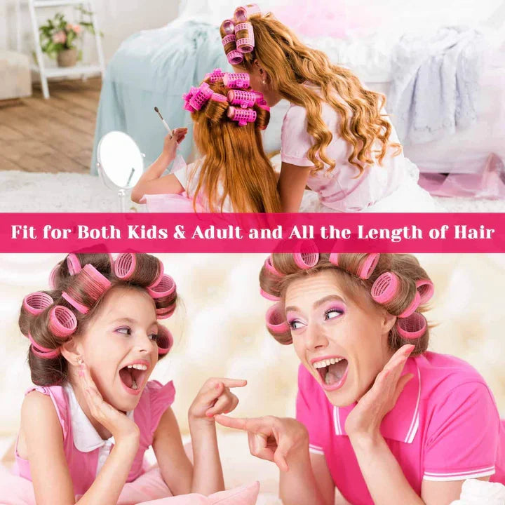 Self-Adhesive Hair Rollers for Voluminous Curls - Small to XL Sizes, view 4