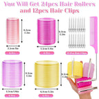Self-Adhesive Hair Rollers for Voluminous Curls - Small to XL Sizes, view 8