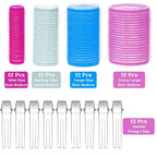 Self-Adhesive Hair Rollers for Voluminous Curls - Small to XL Sizes, view 9