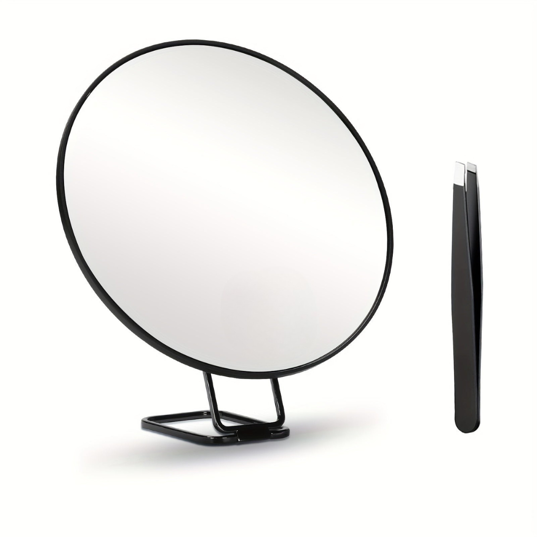 Makeup Mirror with 30x Magnification and Stand - Portable, Plastic Frame, view 2