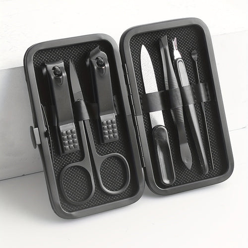 7 Piece Manicure Set with Case - Compact and Portable