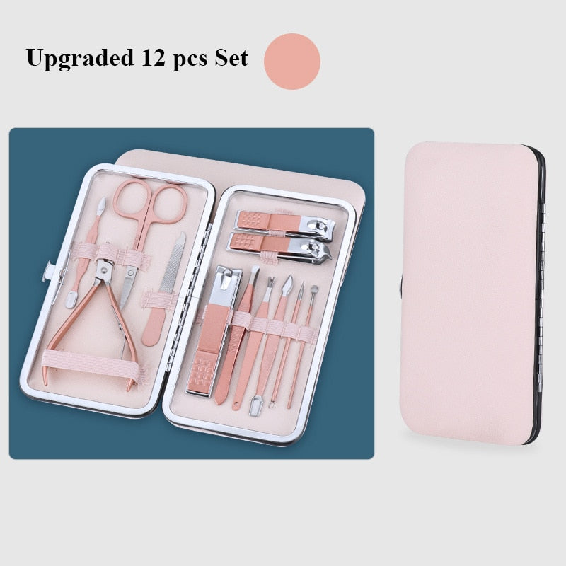 Stainless Steel Manicure Tool Set - Compact 60mm and 106mm Sizes, view 4
