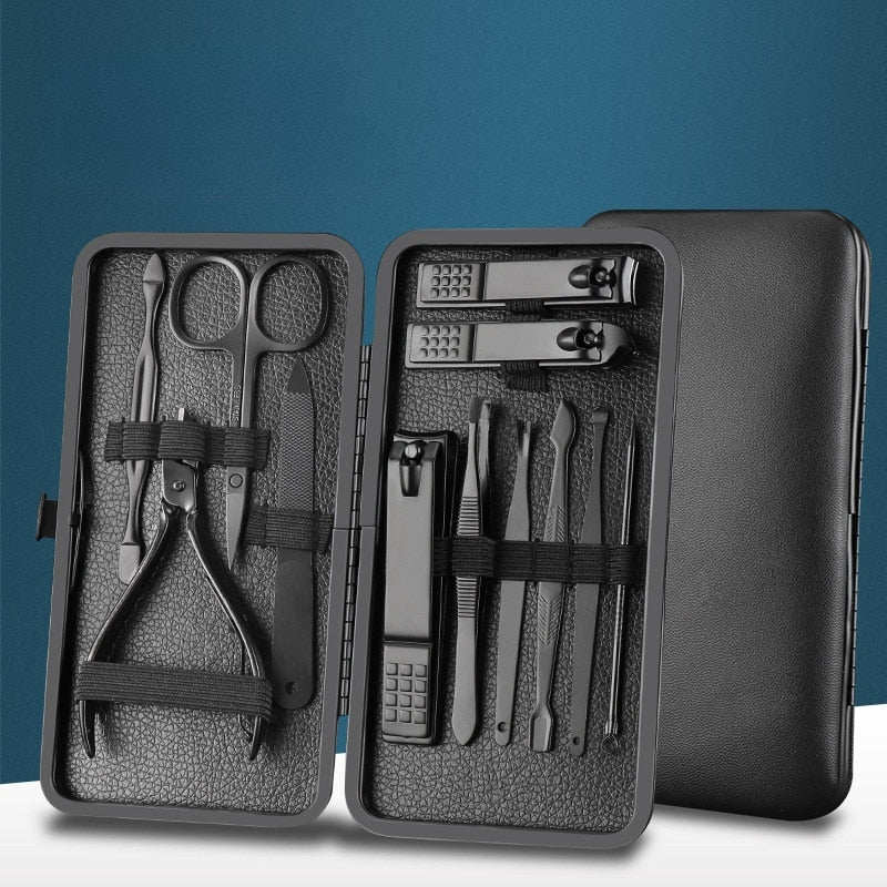 Stainless Steel Manicure Tool Set - Compact 60mm and 106mm Sizes