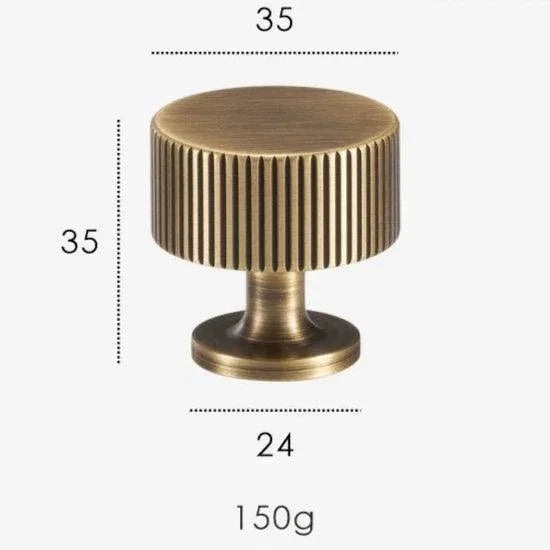 Bergen Oakfield Deco Cabinet Knobs-Welvere