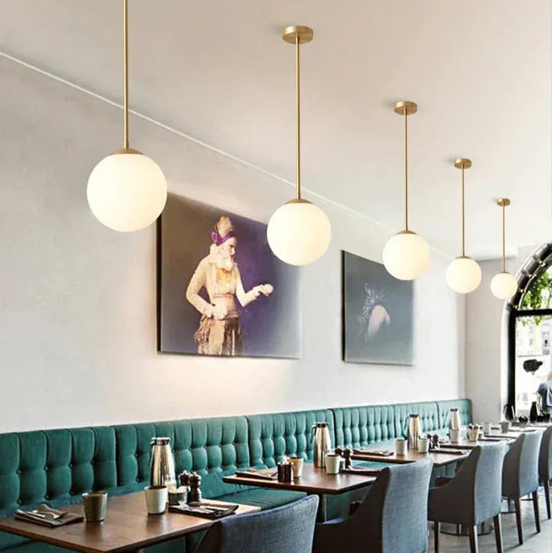 Birk Glass Ball Pendant Lamp-Welvere
