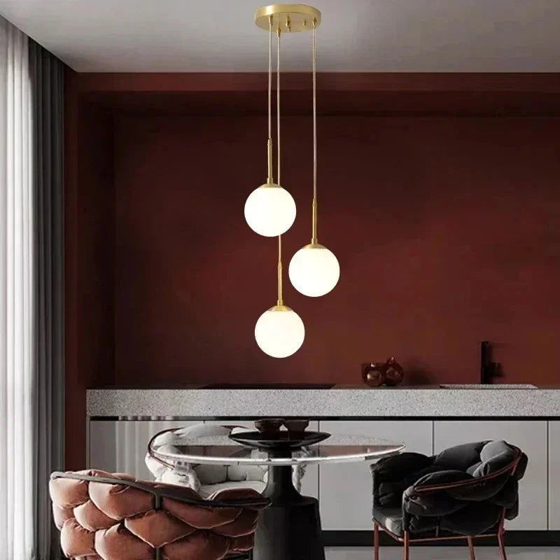Birk Glass Ball Pendant Lamp-Welvere