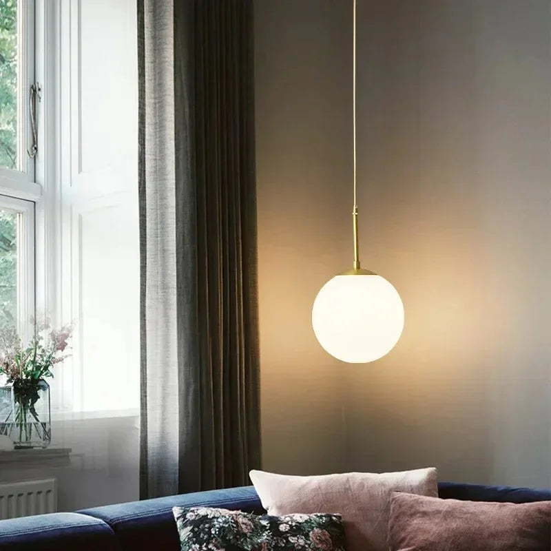 Birk Glass Ball Pendant Lamp-Welvere