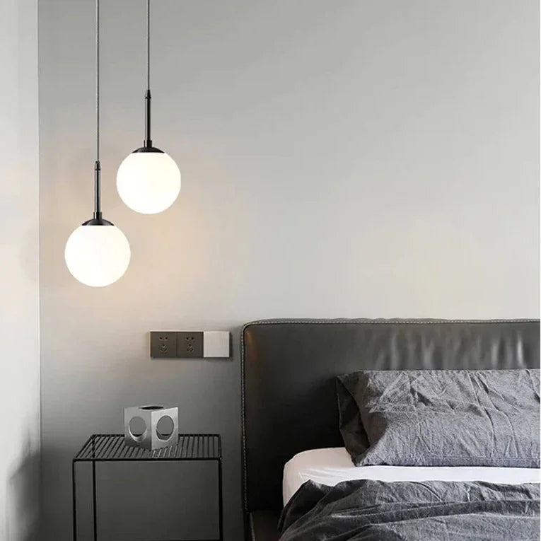 Birk Glass Ball Pendant Lamp-Welvere