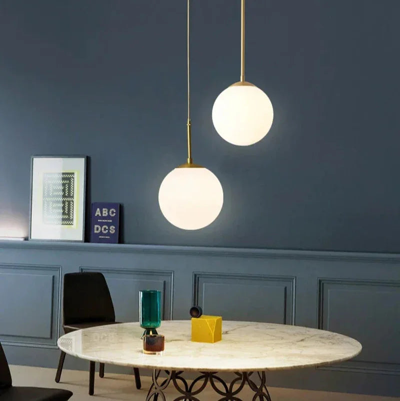 Birk Glass Ball Pendant Lamp-Welvere