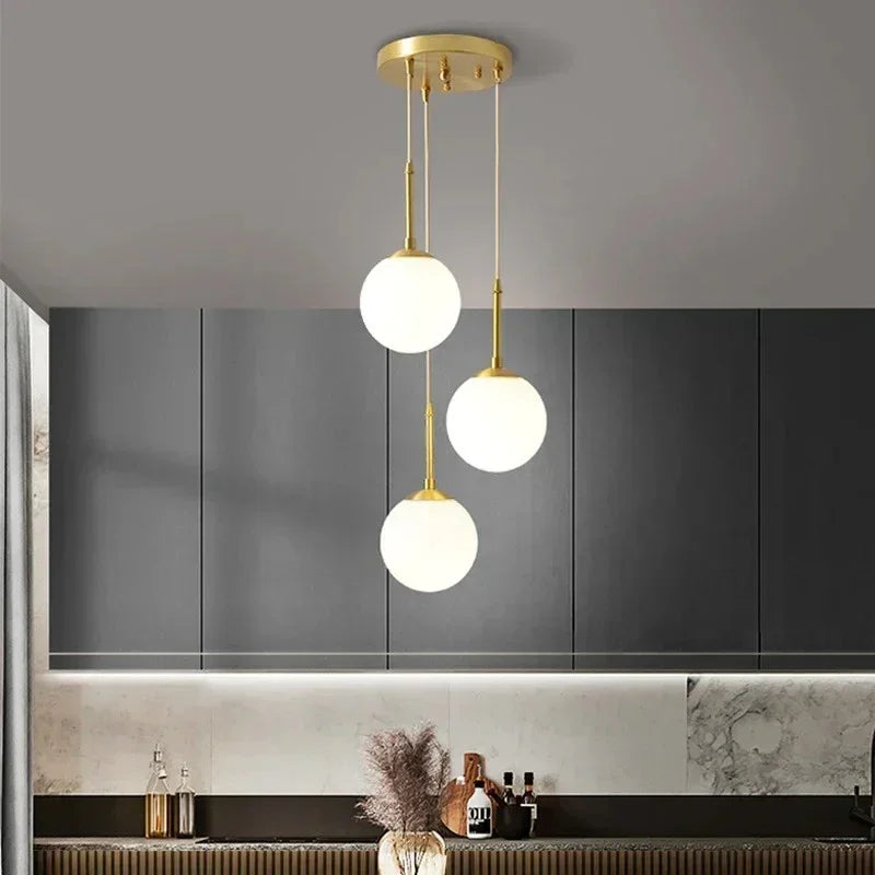 Birk Glass Ball Pendant Lamp-Welvere
