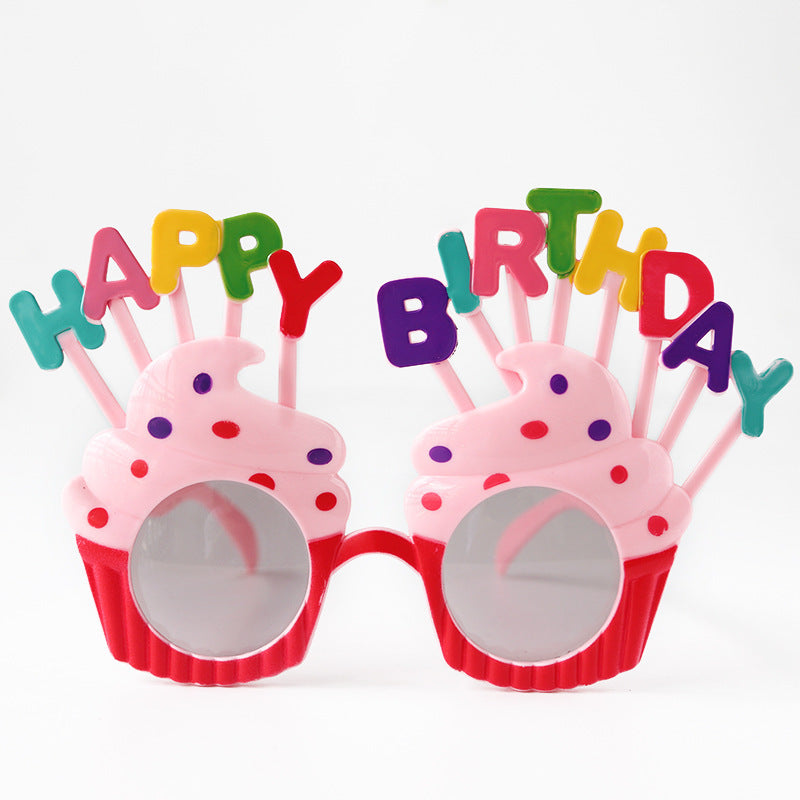Birthday Party Sunglasses with Happy Birthday Ice Cream Design