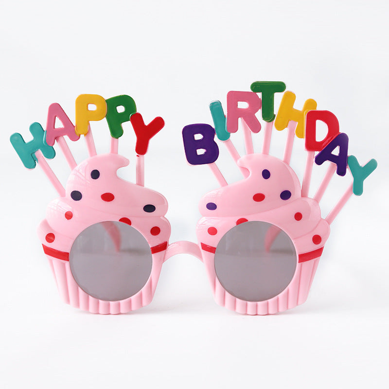 Birthday Party Sunglasses with Happy Birthday Ice Cream Design