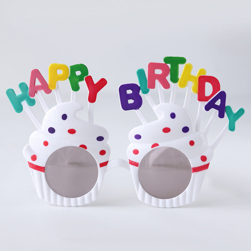 Birthday Party Sunglasses with Happy Birthday Ice Cream Design