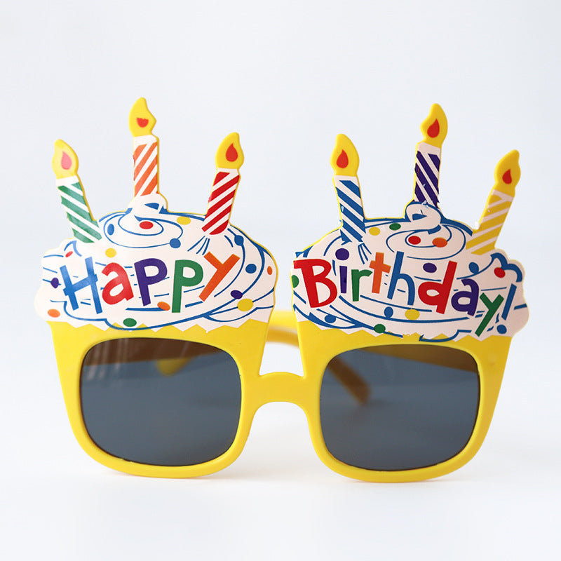 Birthday Party Sunglasses with Happy Birthday Ice Cream Design