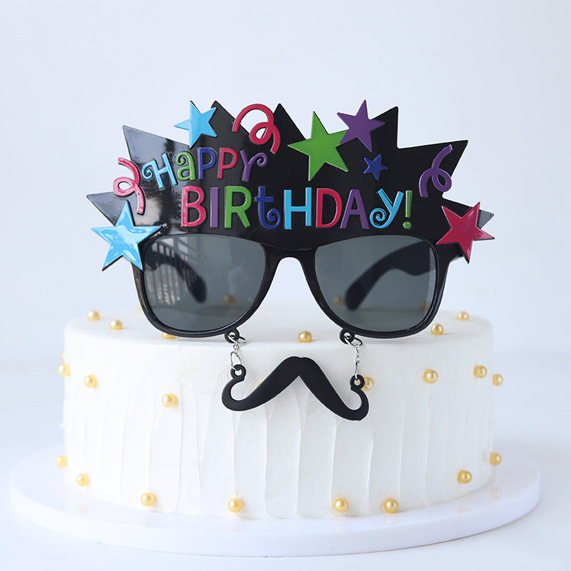 Birthday Party Sunglasses with Happy Birthday Ice Cream Design