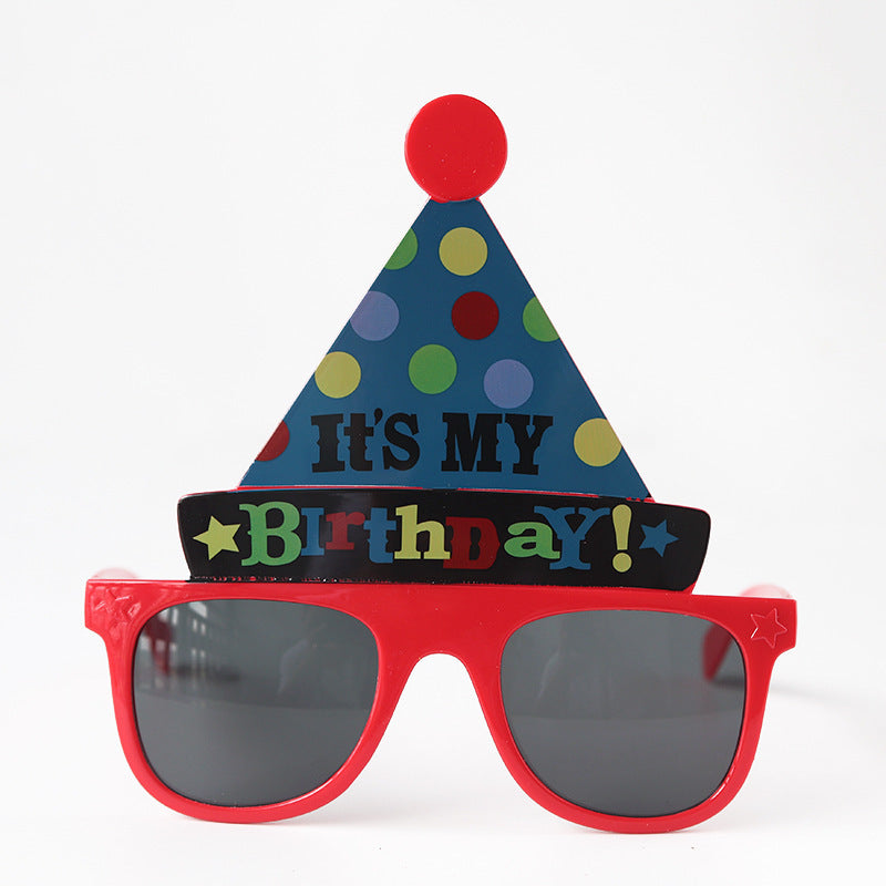 Birthday Party Sunglasses with Happy Birthday Ice Cream Design