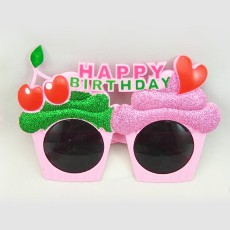 Birthday Party Sunglasses with Happy Birthday Ice Cream Design