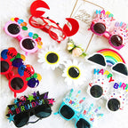 Birthday Party Sunglasses with Happy Birthday Ice Cream Design