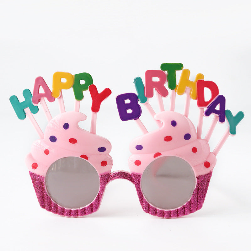 Birthday Party Sunglasses with Happy Birthday Ice Cream Design