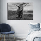 and White Cow Canvas Art for Home and Office Decor | Welvere-Welvere