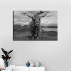 and White Cow Canvas Art for Home and Office Decor | Welvere-Welvere