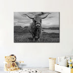 and White Cow Canvas Art for Home and Office Decor | Welvere-Welvere