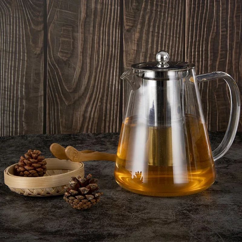 Borosilicate Teapot with Cylindrical Infuser, 950ml or 1300ml
