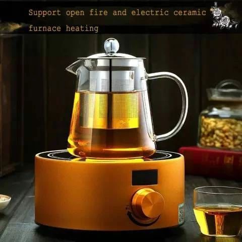 Borosilicate Teapot with Cylindrical Infuser, 950ml or 1300ml